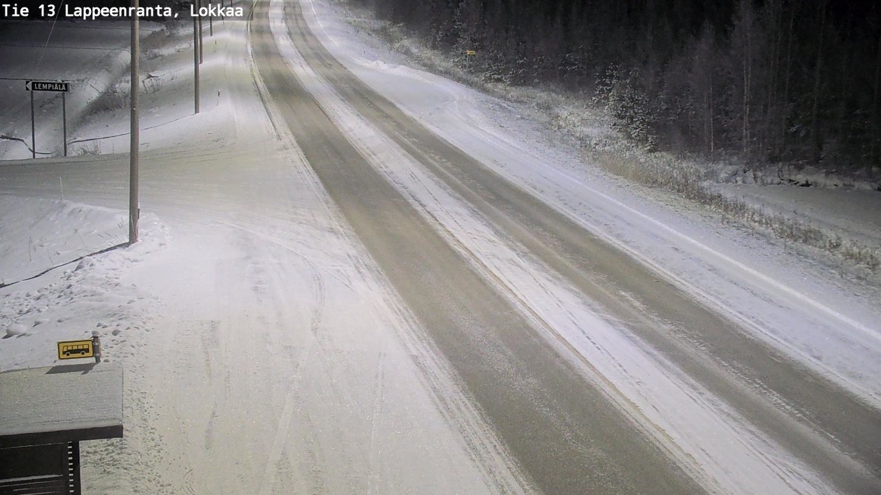 Kelikamerat Kuva Tie 13 Lokkaan suora, Lappeenranta, Etelä-Karjala
