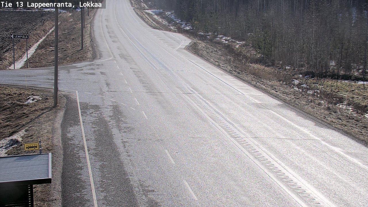 Kelikamerat Kuva Tie 13 Lokkaan suora, Lappeenranta, Etelä-Karjala