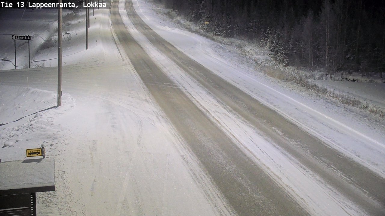Kelikamerat Kuva Tie 13 Lokkaan suora, Lappeenranta, Etelä-Karjala