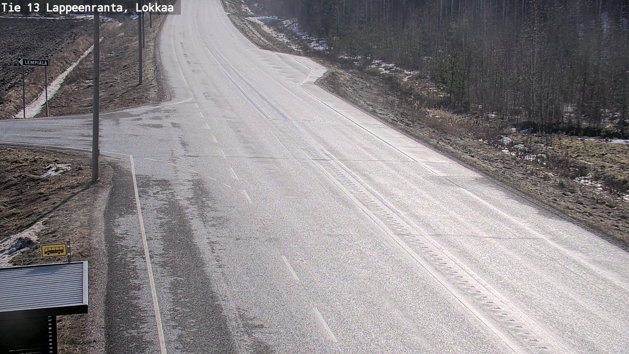 Kelikamerat Kuva Tie 13 Lokkaan suora, Lappeenranta, Etelä-Karjala
