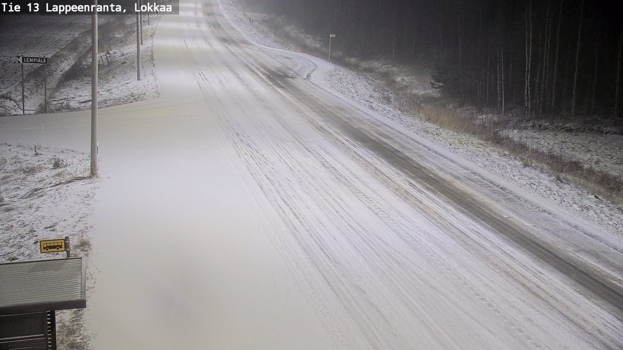 Kelikamerat Kuva Tie 13 Lokkaan suora, Lappeenranta, Etelä-Karjala