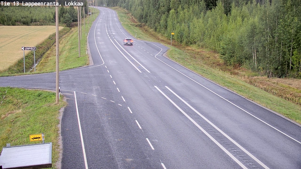 Kelikamerat Kuva Tie 13 Lokkaan suora, Lappeenranta, Etelä-Karjala