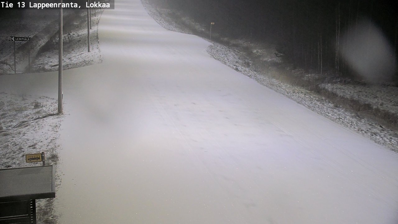 Kelikamerat Kuva Tie 13 Lokkaan suora, Lappeenranta, Etelä-Karjala