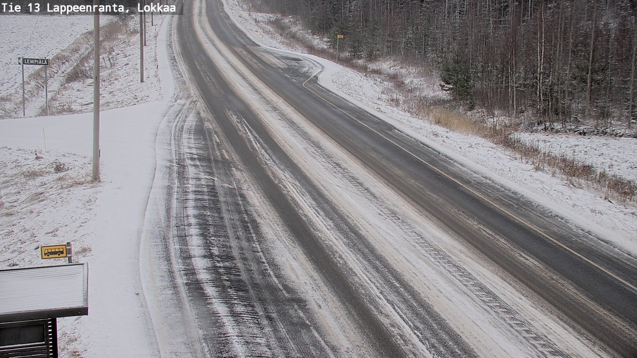 Kelikamerat Kuva Tie 13 Lokkaan suora, Lappeenranta, Etelä-Karjala