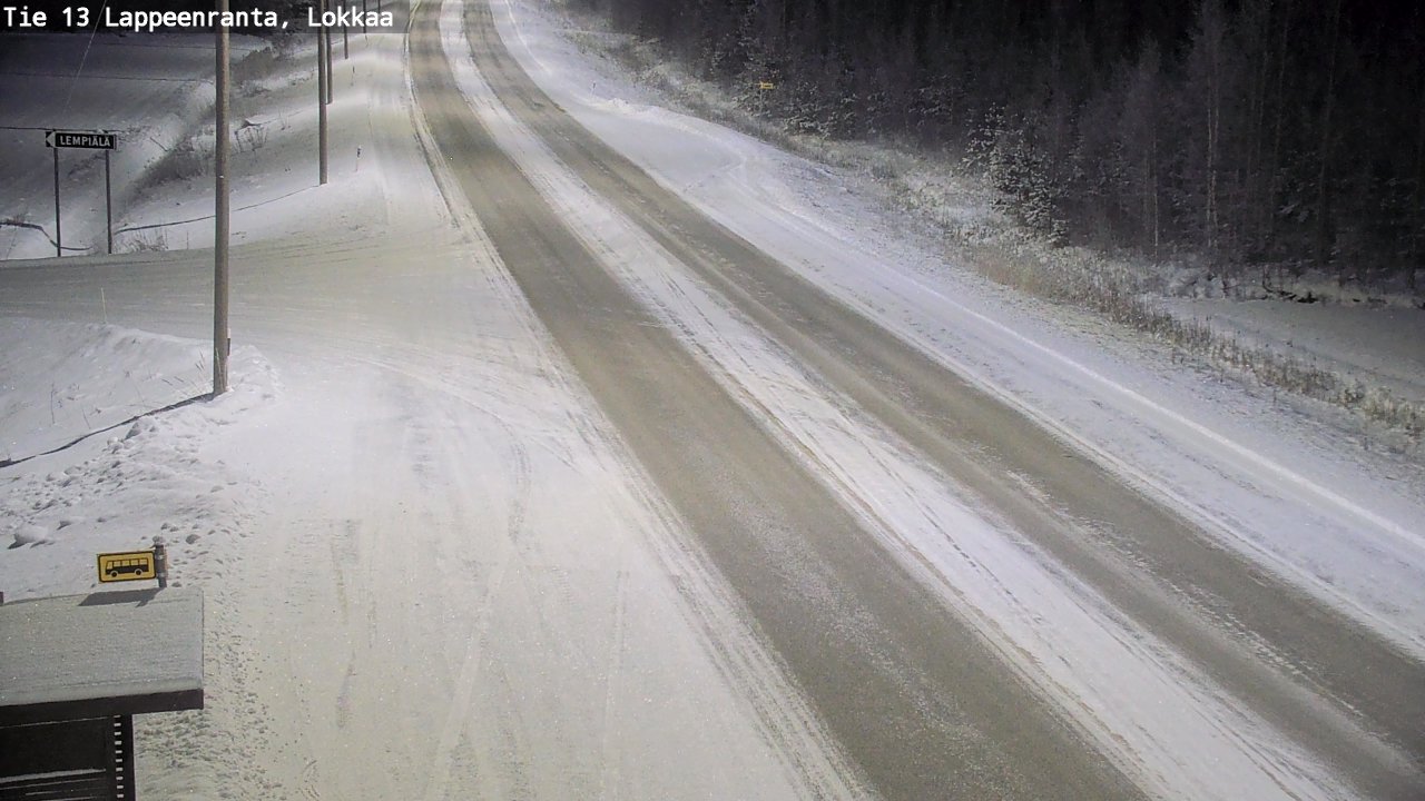 Kelikamerat Kuva Tie 13 Lokkaan suora, Lappeenranta, Etelä-Karjala