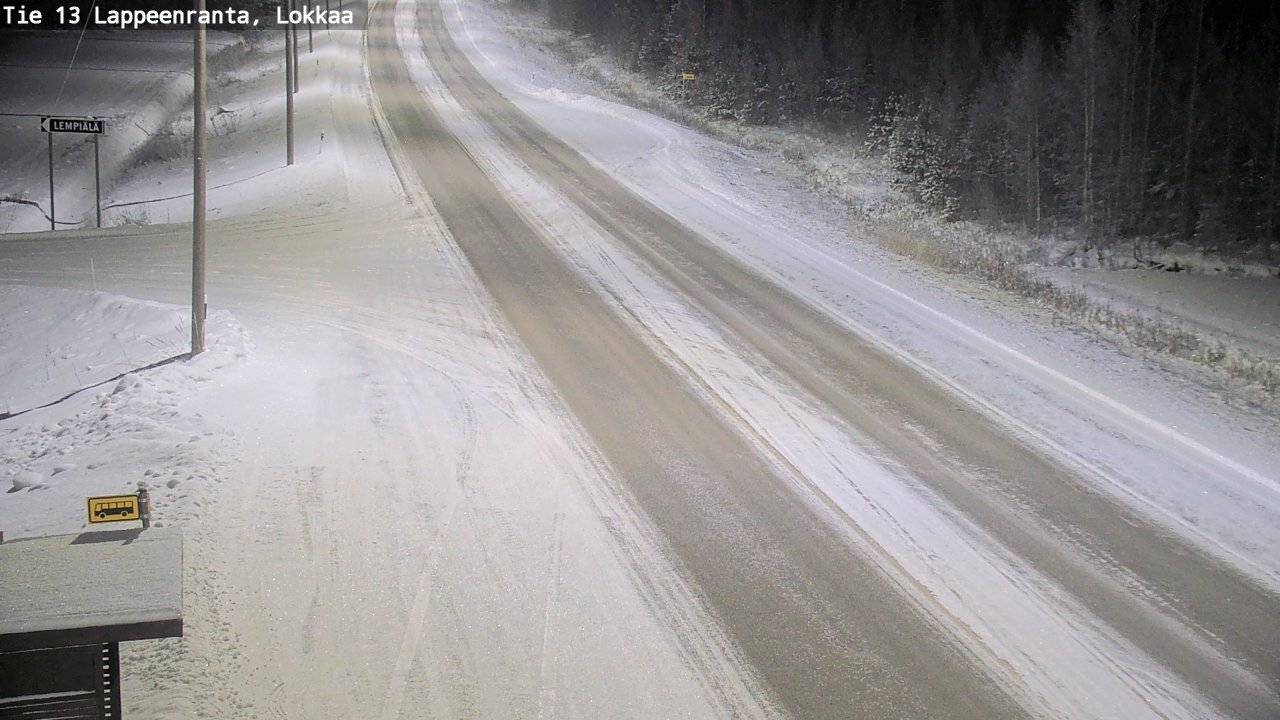 Kelikamerat Kuva Tie 13 Lokkaan suora, Lappeenranta, Etelä-Karjala