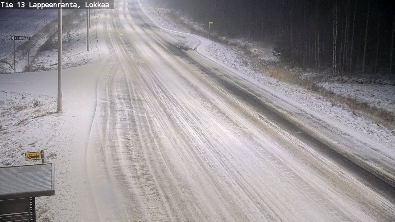Kelikamerat Kuva Tie 13 Lokkaan suora, Lappeenranta, Etelä-Karjala