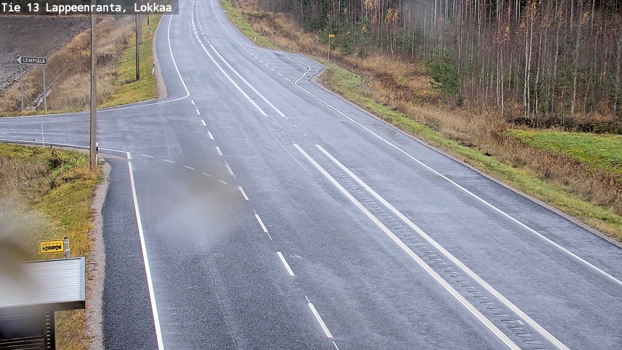 Kelikamerat Kuva Tie 13 Lokkaan suora, Lappeenranta, Etelä-Karjala