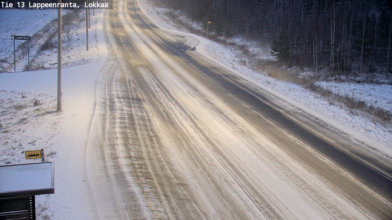 Kelikamerat Kuva Tie 13 Lokkaan suora, Lappeenranta, Etelä-Karjala