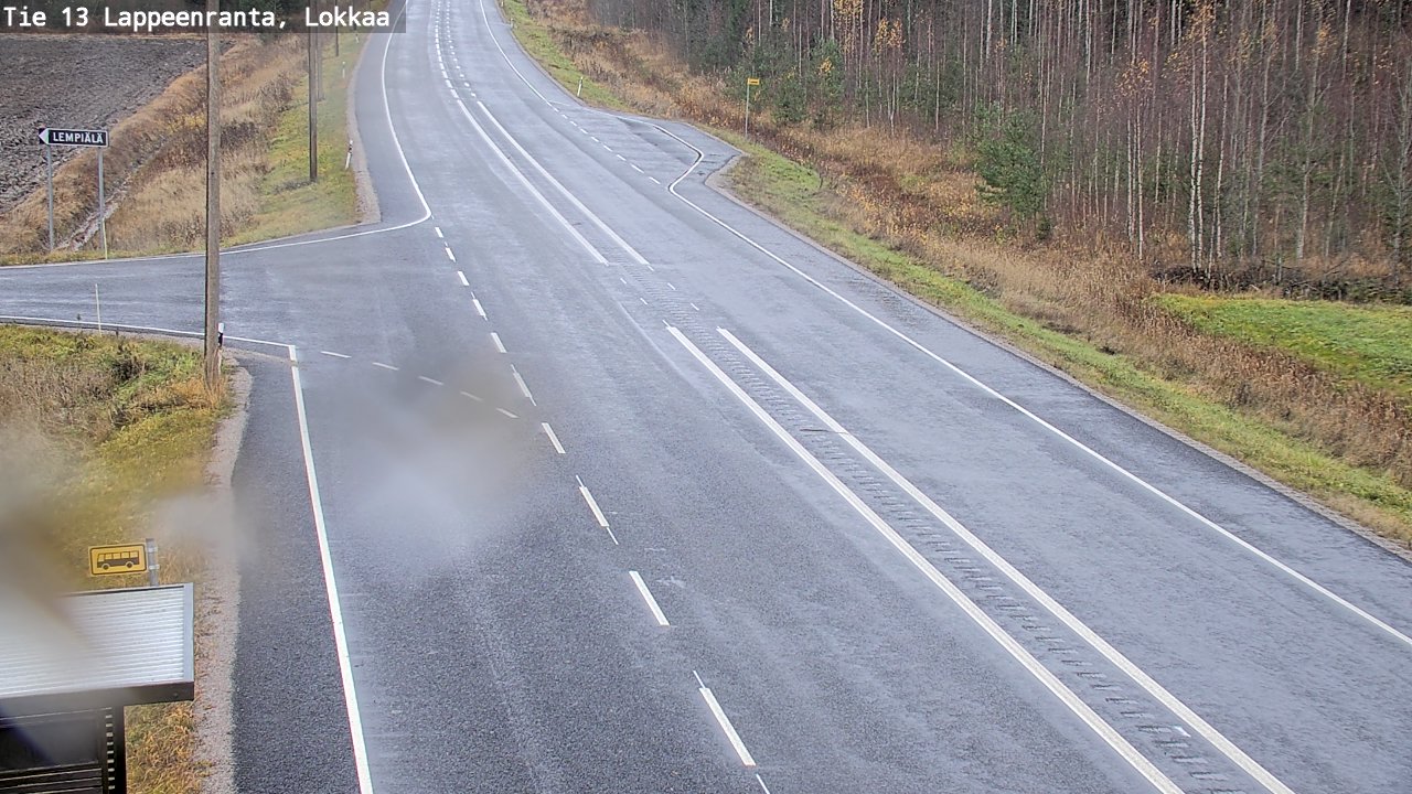 Kelikamerat Kuva Tie 13 Lokkaan suora, Lappeenranta, Etelä-Karjala