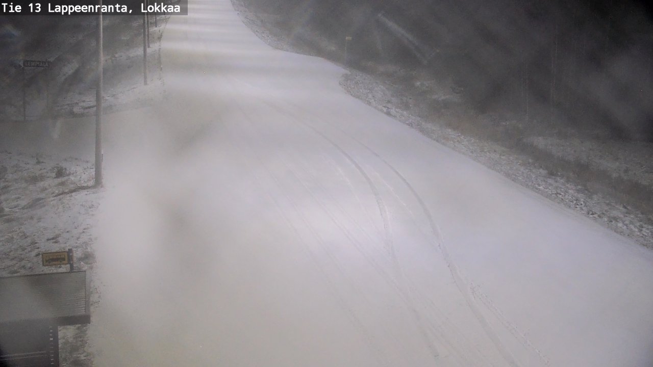 Kelikamerat Kuva Tie 13 Lokkaan suora, Lappeenranta, Etelä-Karjala