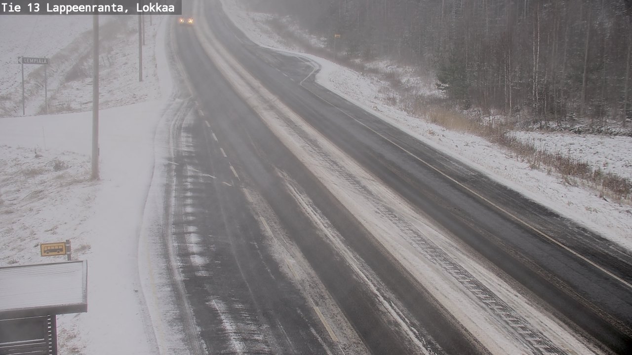 Kelikamerat Kuva Tie 13 Lokkaan suora, Lappeenranta, Etelä-Karjala