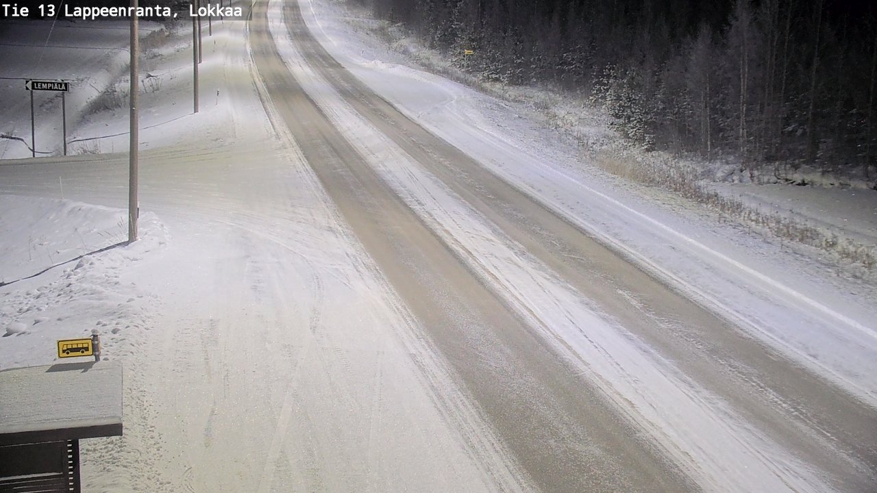 Kelikamerat Kuva Tie 13 Lokkaan suora, Lappeenranta, Etelä-Karjala