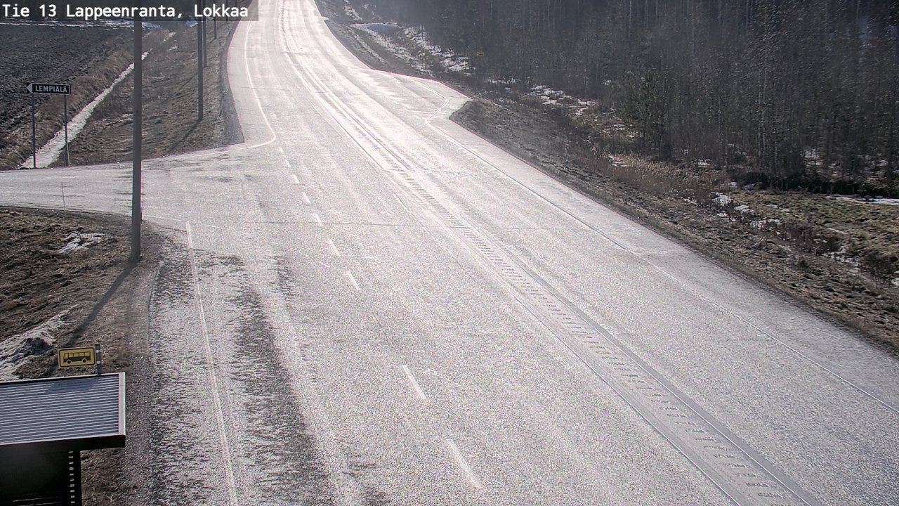 Kelikamerat Kuva Tie 13 Lokkaan suora, Lappeenranta, Etelä-Karjala