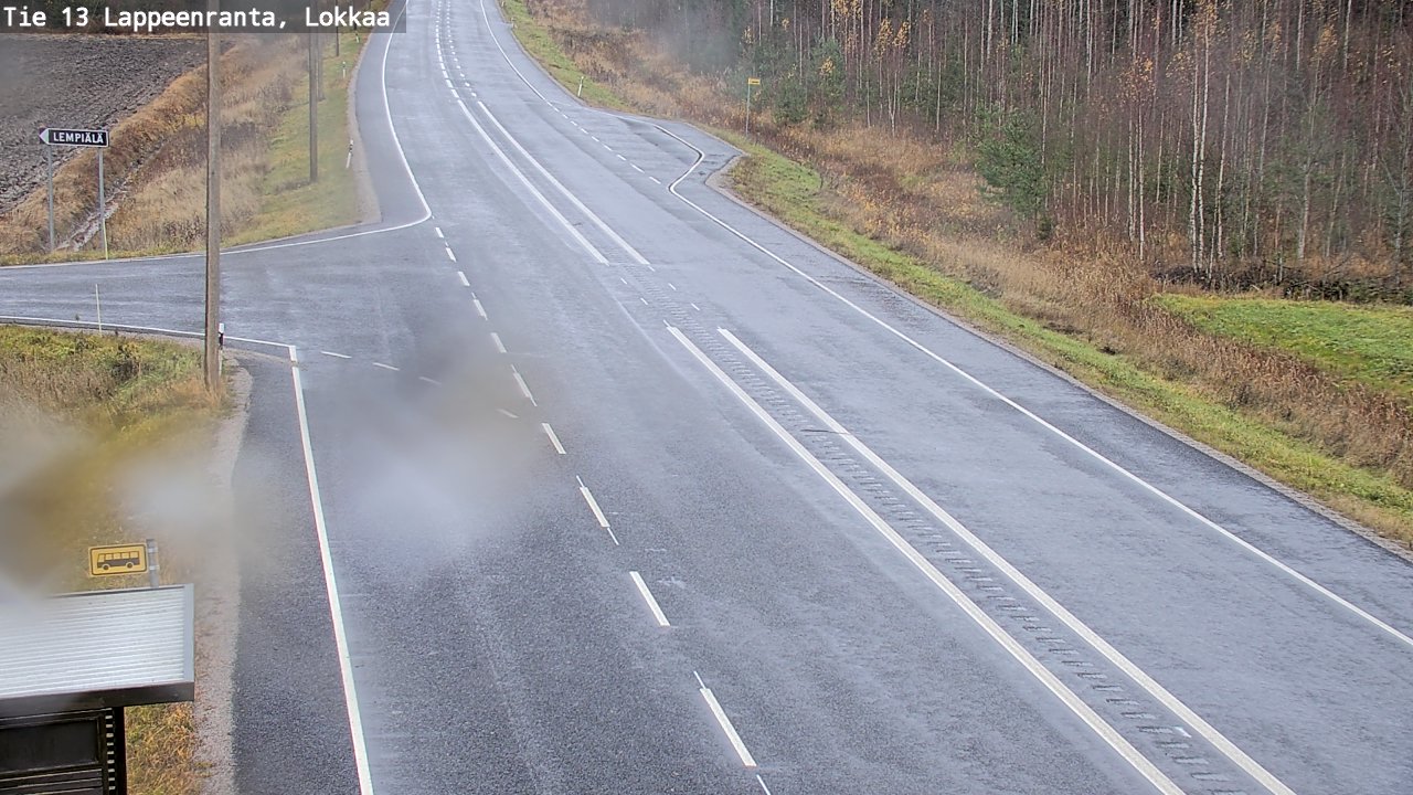 Kelikamerat Kuva Tie 13 Lokkaan suora, Lappeenranta, Etelä-Karjala