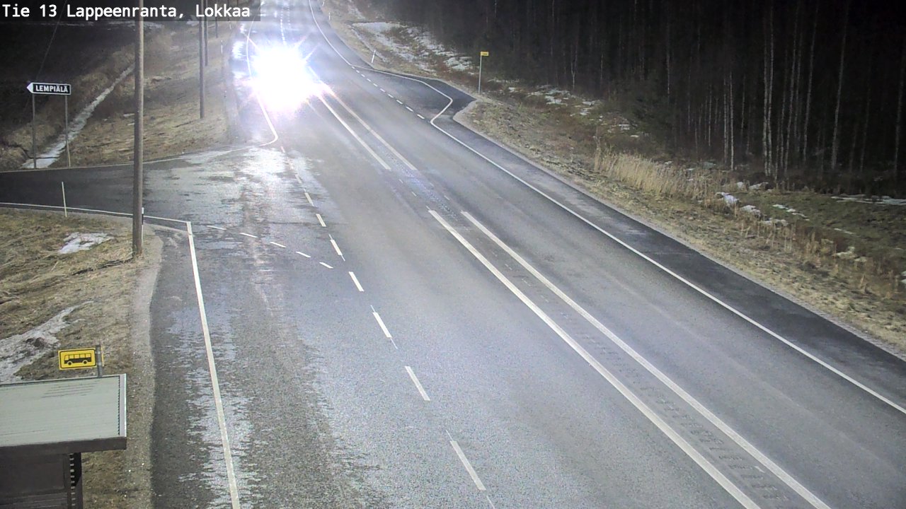 Kelikamerat Kuva Tie 13 Lokkaan suora, Lappeenranta, Etelä-Karjala