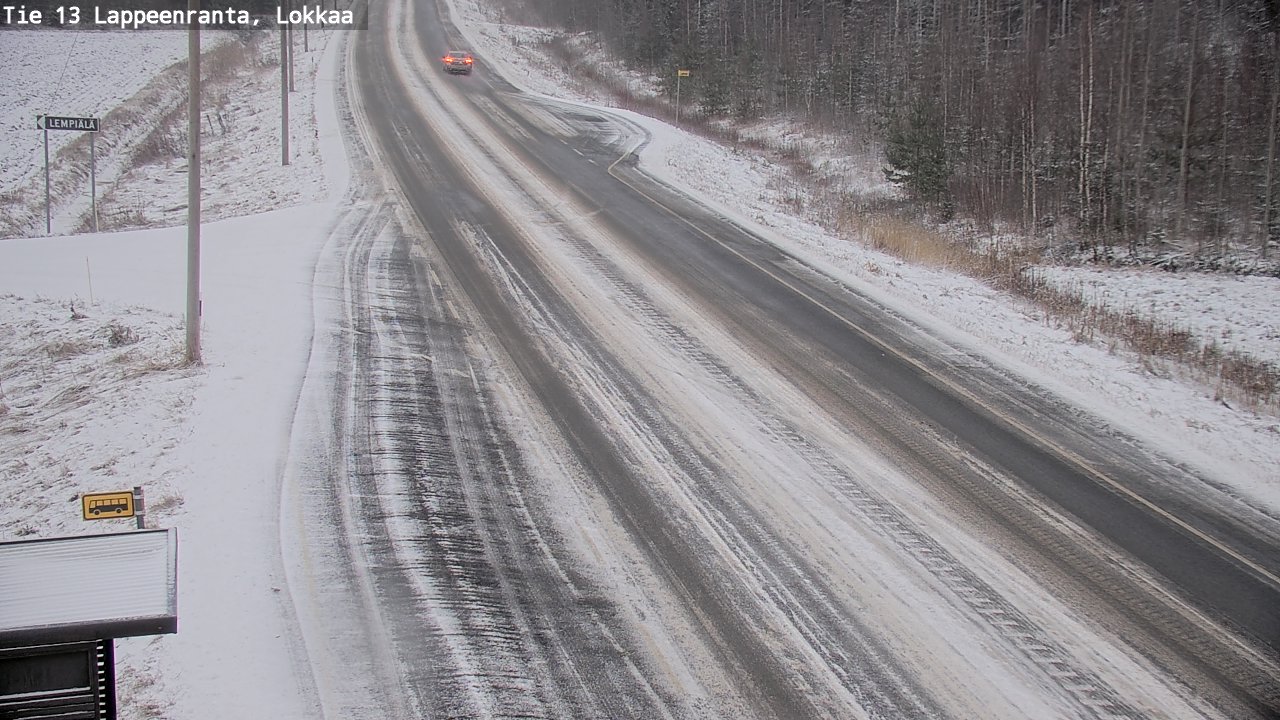 Kelikamerat Kuva Tie 13 Lokkaan suora, Lappeenranta, Etelä-Karjala