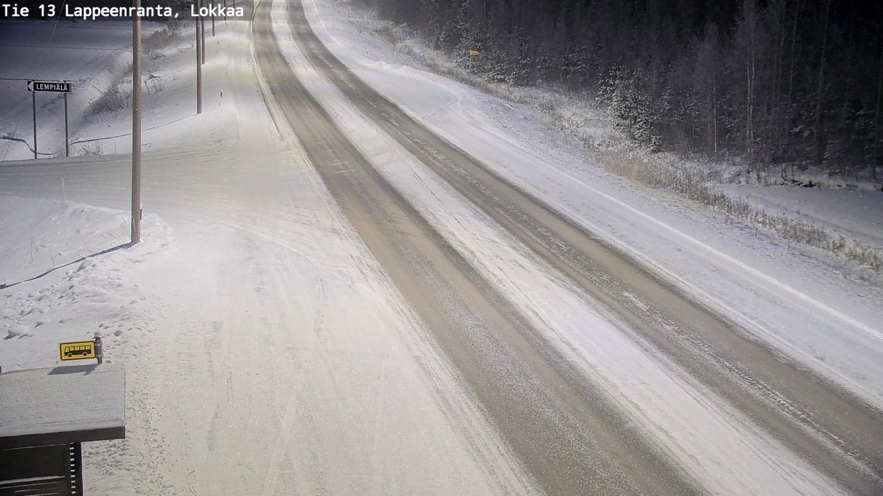 Kelikamerat Kuva Tie 13 Lokkaan suora, Lappeenranta, Etelä-Karjala
