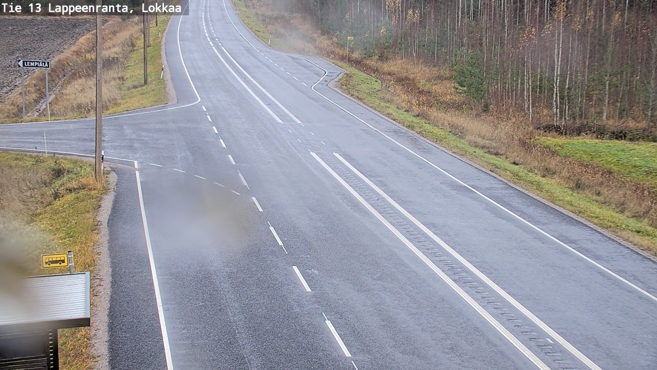 Kelikamerat Kuva Tie 13 Lokkaan suora, Lappeenranta, Etelä-Karjala