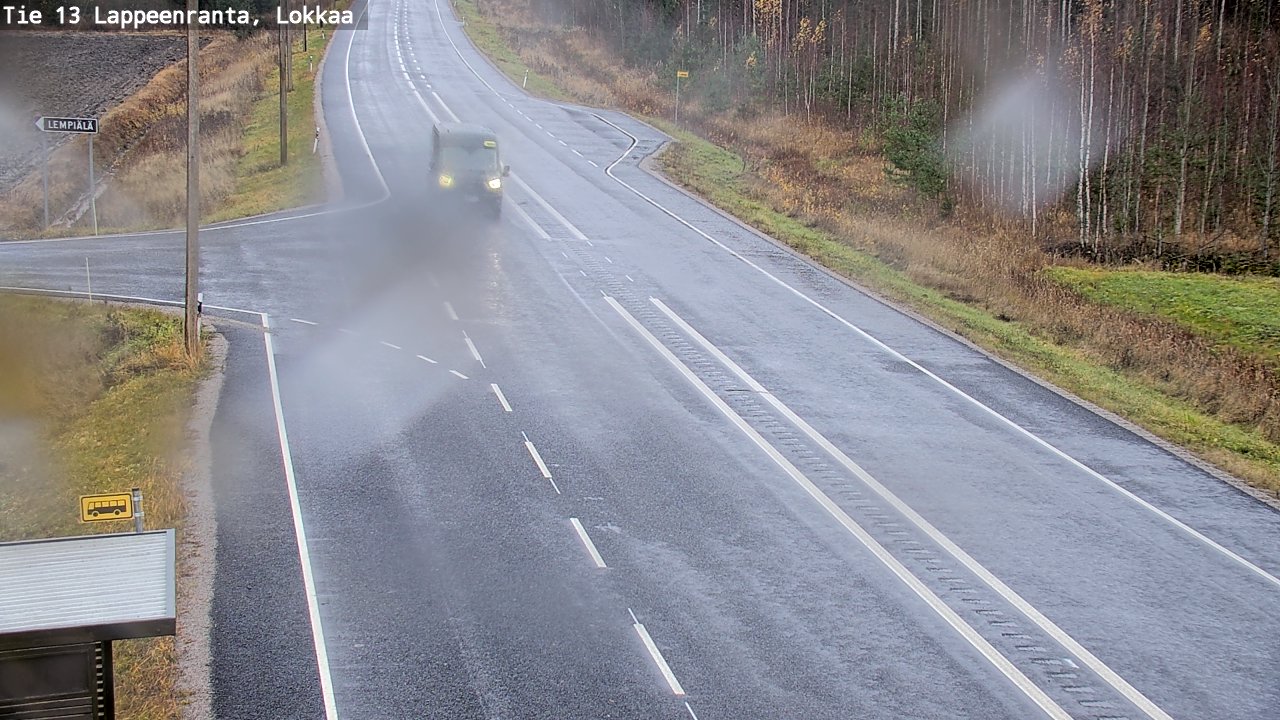 Kelikamerat Kuva Tie 13 Lokkaan suora, Lappeenranta, Etelä-Karjala