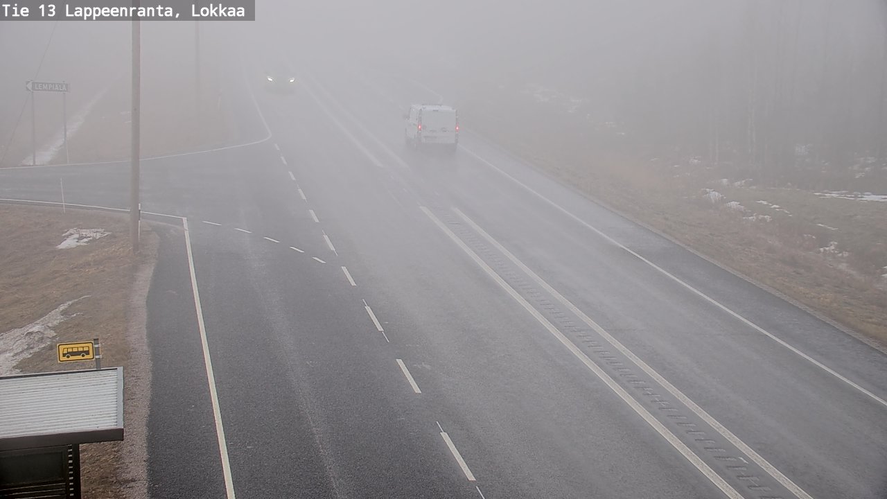 Kelikamerat Kuva Tie 13 Lokkaan suora, Lappeenranta, Etelä-Karjala