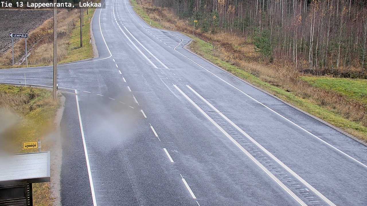 Kelikamerat Kuva Tie 13 Lokkaan suora, Lappeenranta, Etelä-Karjala