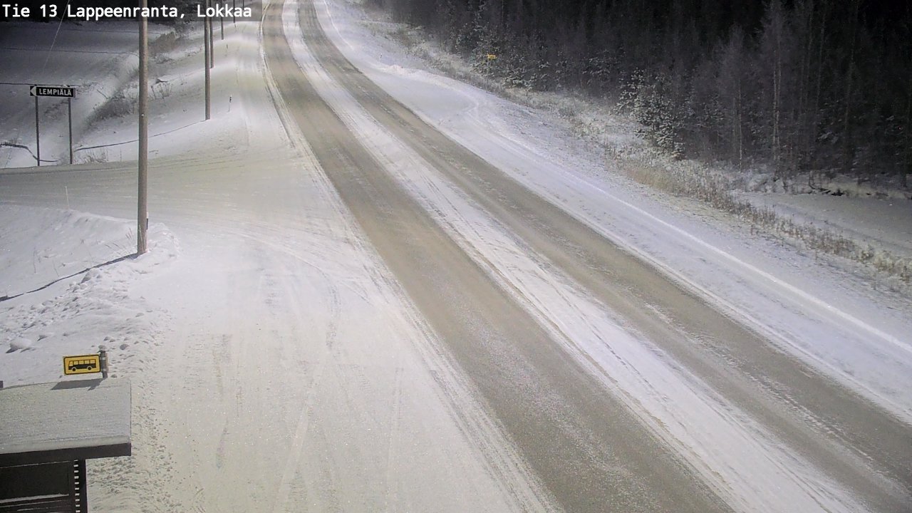 Kelikamerat Kuva Tie 13 Lokkaan suora, Lappeenranta, Etelä-Karjala