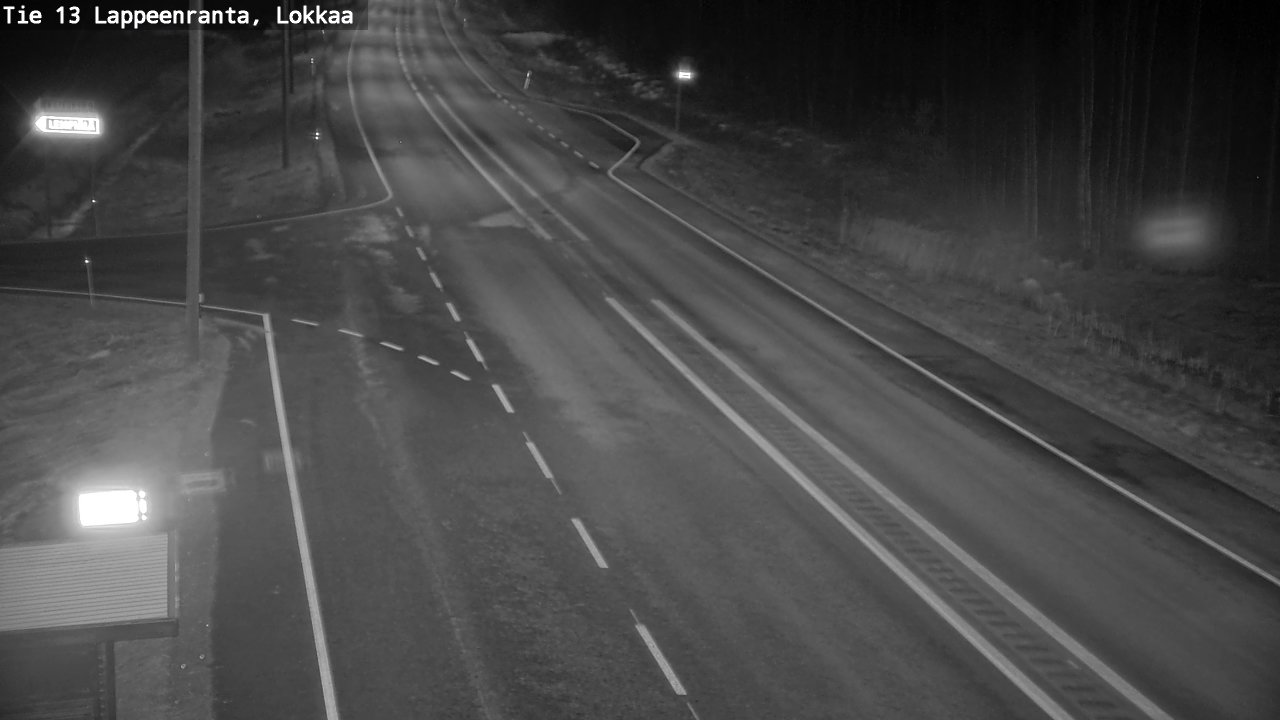 Kelikamerat Kuva Tie 13 Lokkaan suora, Lappeenranta, Etelä-Karjala