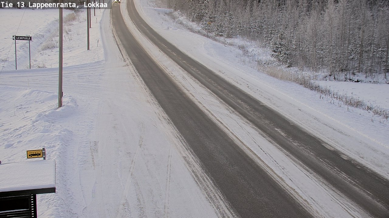 Kelikamerat Kuva Tie 13 Lokkaan suora, Lappeenranta, Etelä-Karjala