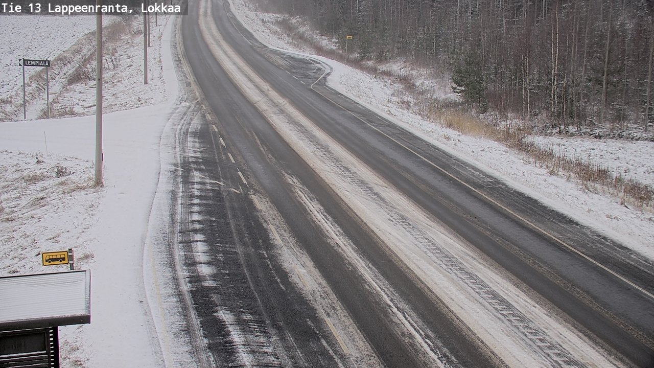 Kelikamerat Kuva Tie 13 Lokkaan suora, Lappeenranta, Etelä-Karjala