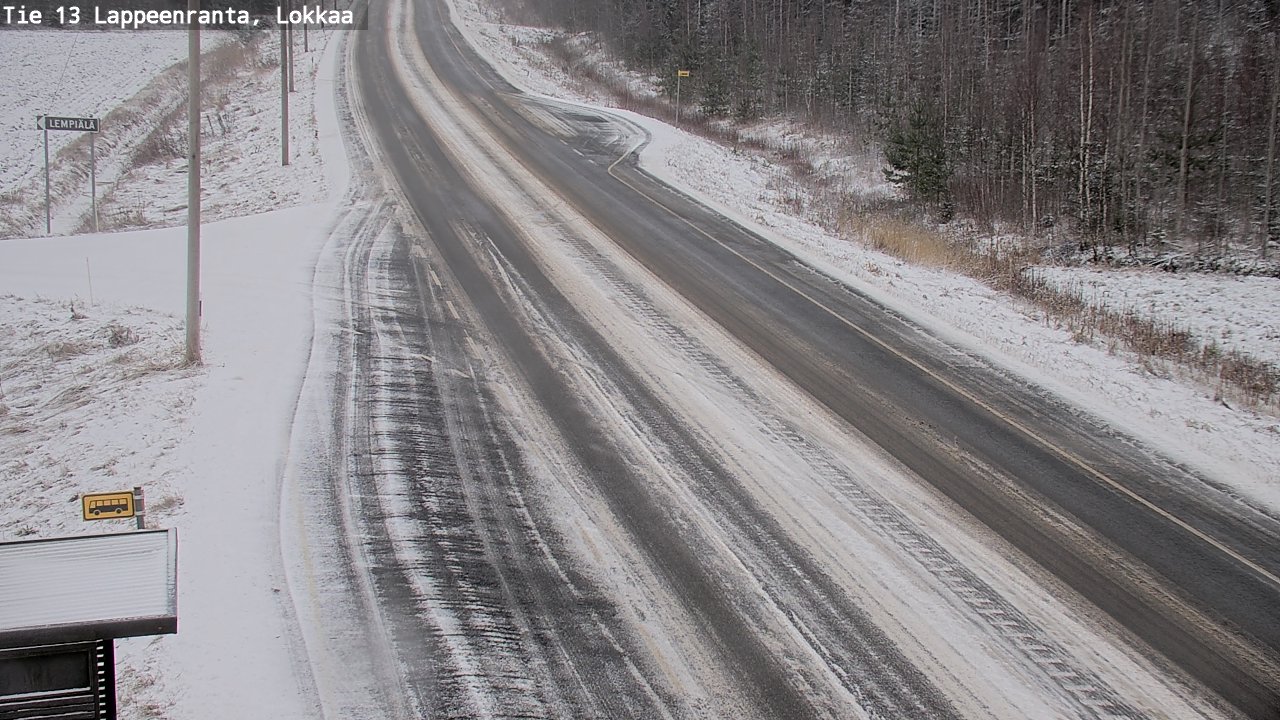Kelikamerat Kuva Tie 13 Lokkaan suora, Lappeenranta, Etelä-Karjala