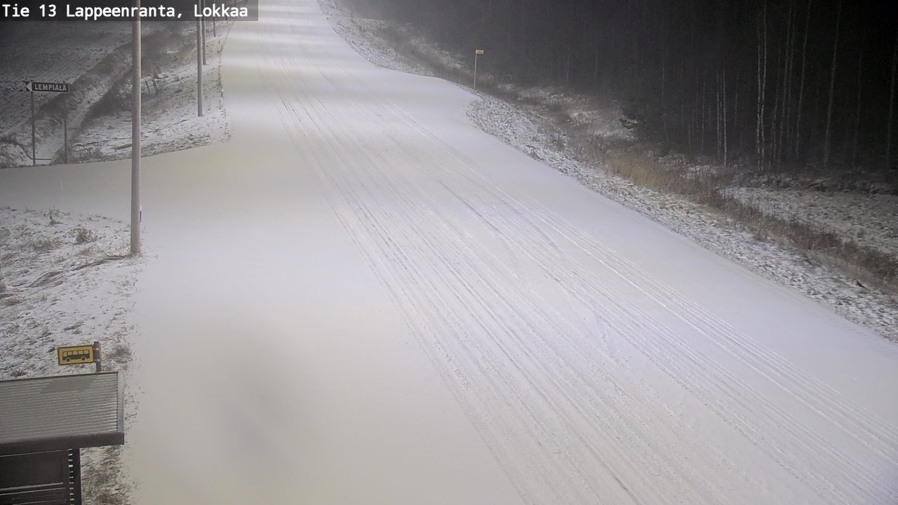 Kelikamerat Kuva Tie 13 Lokkaan suora, Lappeenranta, Etelä-Karjala