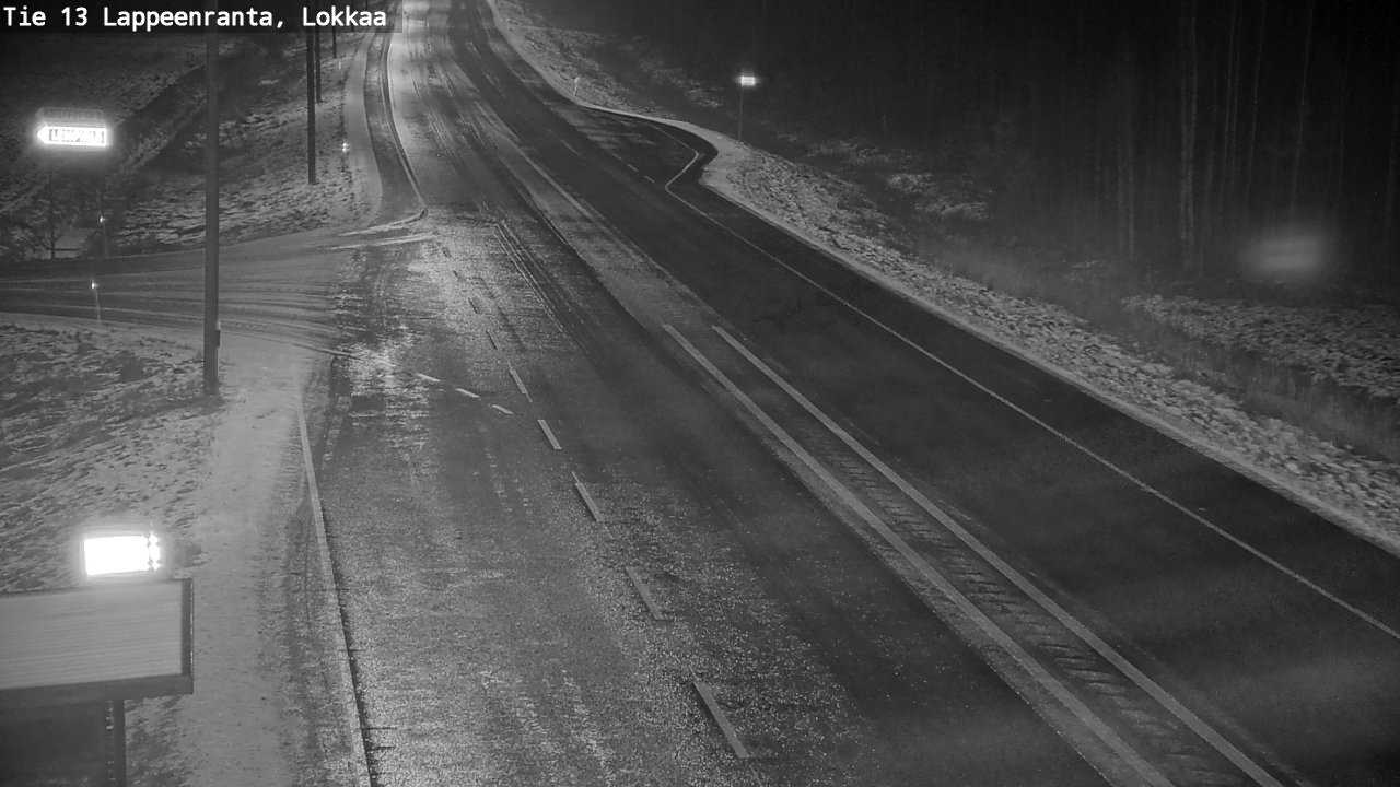 Weather Camera Image Väg 13 Lokkaa rakan, Lappeenranta, Etelä-Karjala