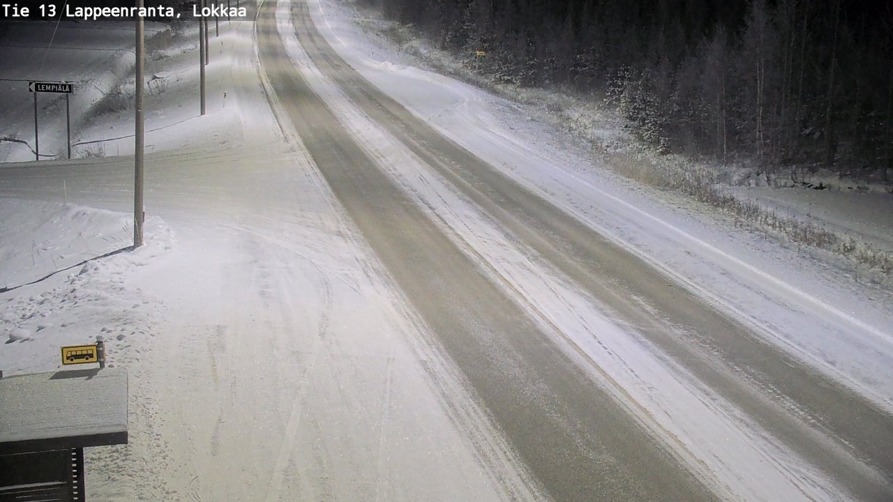 Kelikamerat Kuva Tie 13 Lokkaan suora, Lappeenranta, Etelä-Karjala