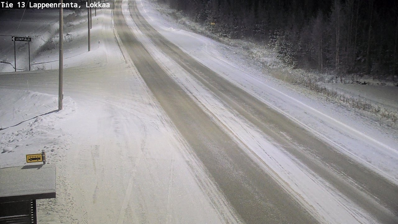 Kelikamerat Kuva Tie 13 Lokkaan suora, Lappeenranta, Etelä-Karjala