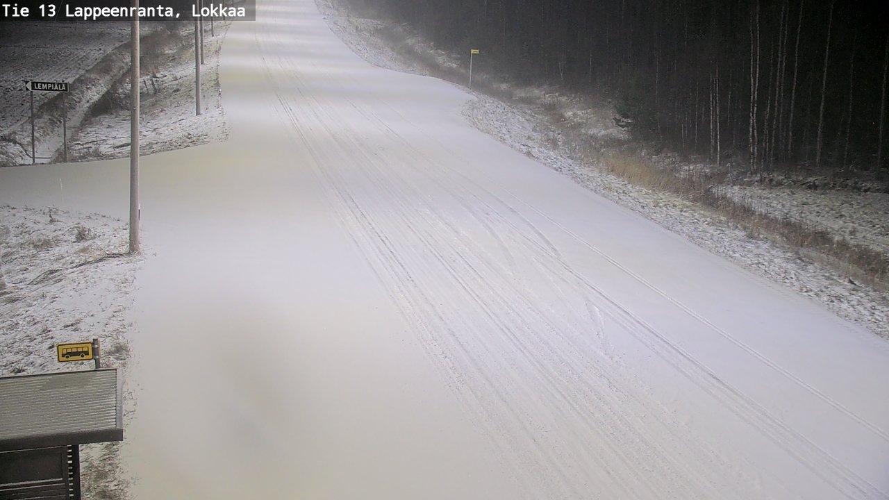 Kelikamerat Kuva Tie 13 Lokkaan suora, Lappeenranta, Etelä-Karjala