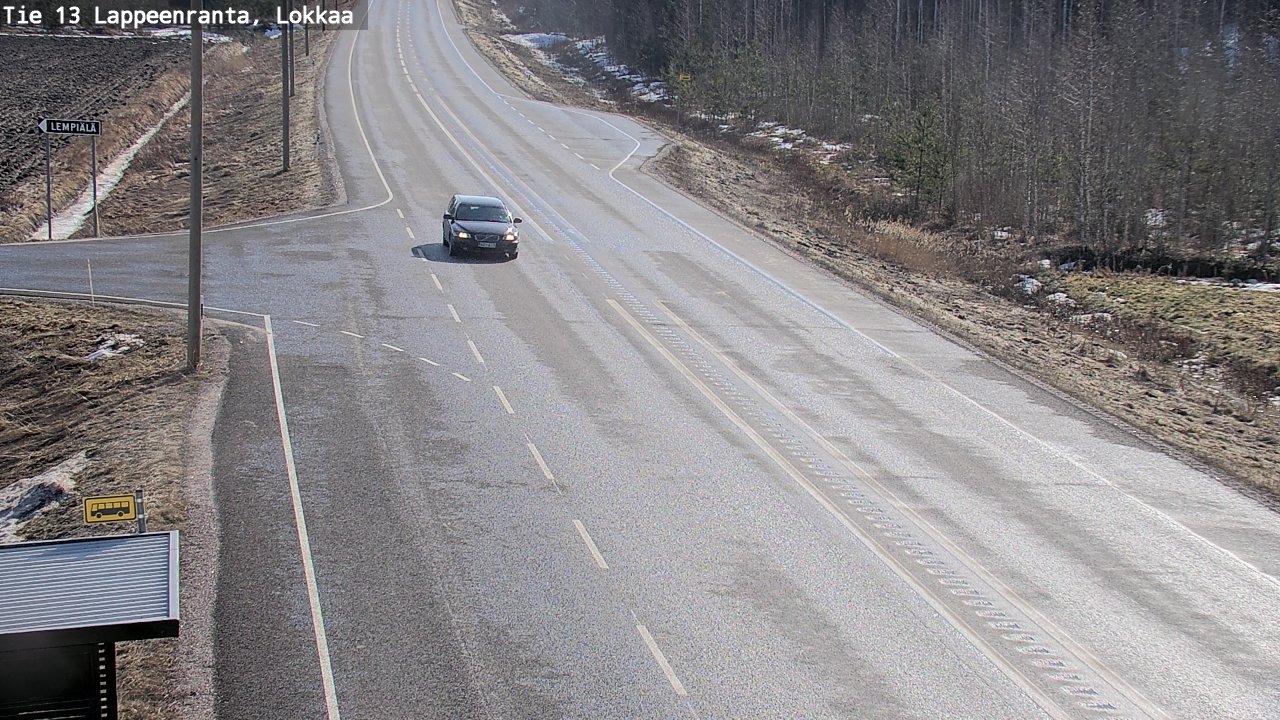 Kelikamerat Kuva Tie 13 Lokkaan suora, Lappeenranta, Etelä-Karjala
