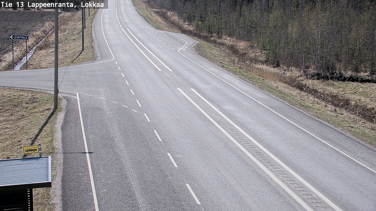 Kelikamerat Kuva Tie 13 Lokkaan suora, Lappeenranta, Etelä-Karjala