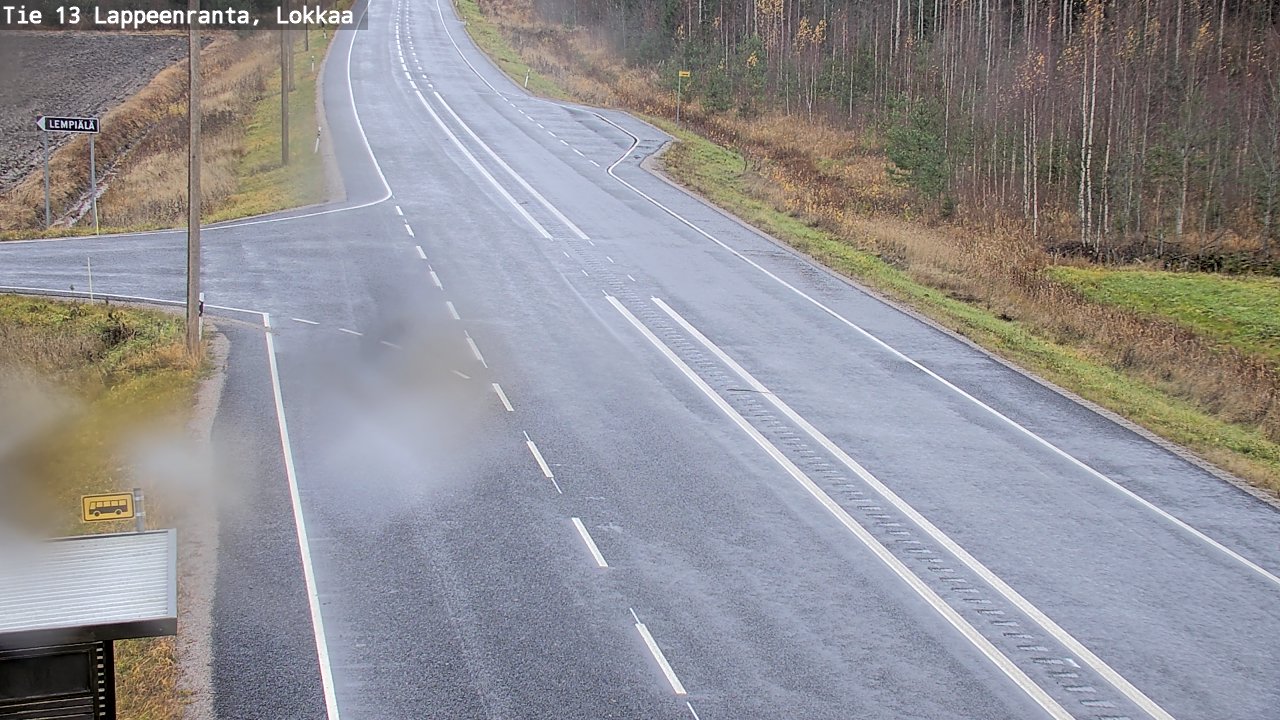 Kelikamerat Kuva Tie 13 Lokkaan suora, Lappeenranta, Etelä-Karjala