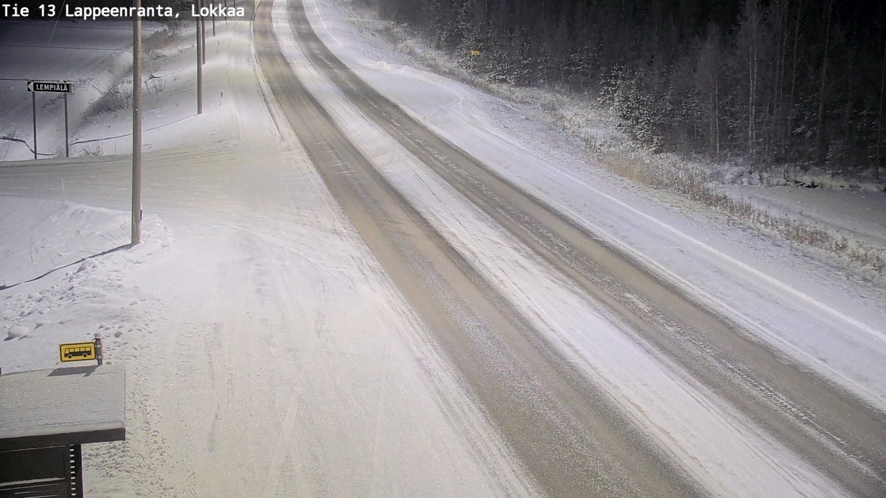 Kelikamerat Kuva Tie 13 Lokkaan suora, Lappeenranta, Etelä-Karjala