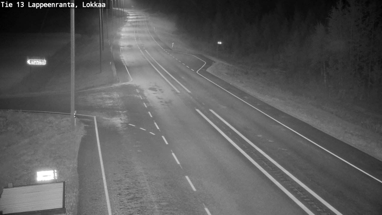 Kelikamerat Kuva Tie 13 Lokkaan suora, Lappeenranta, Etelä-Karjala