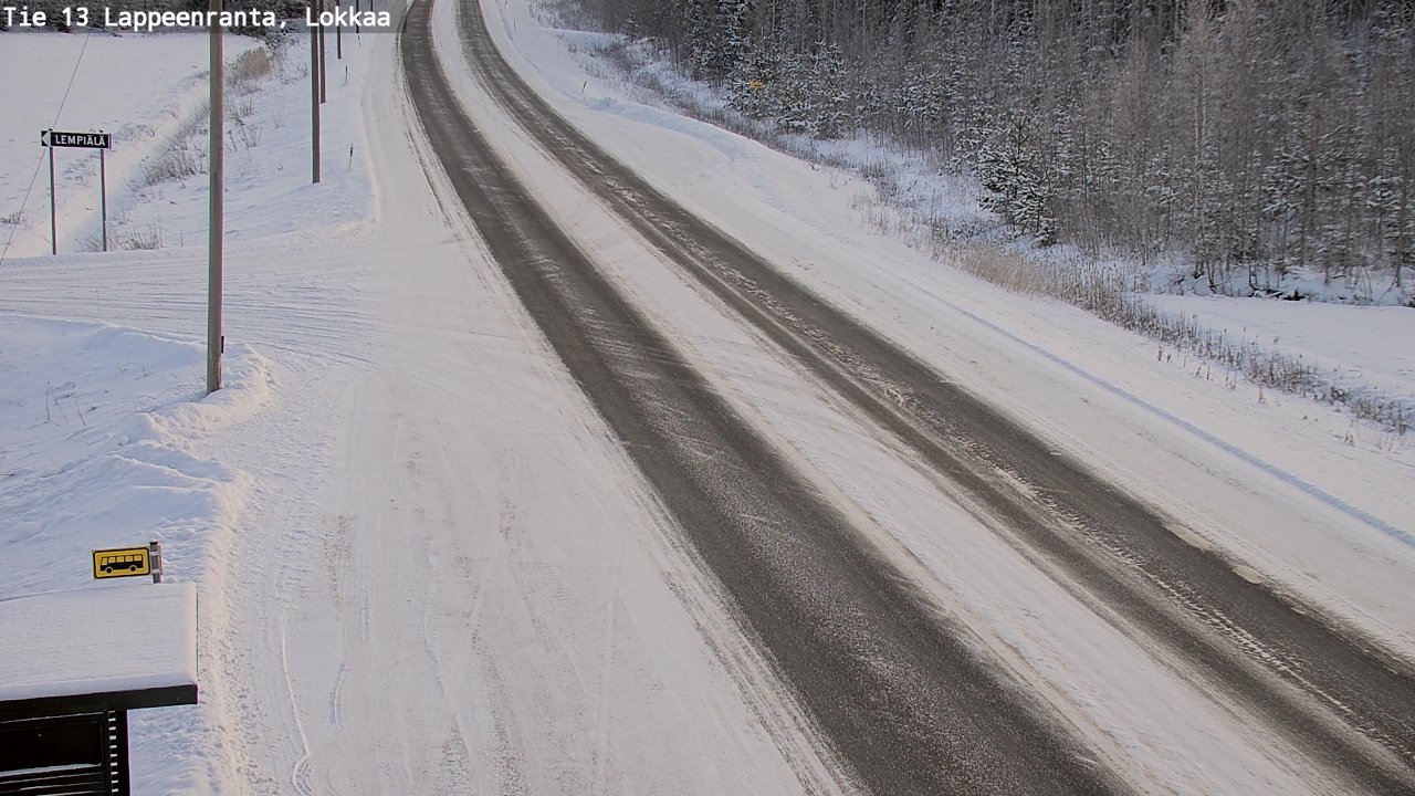Kelikamerat Kuva Tie 13 Lokkaan suora, Lappeenranta, Etelä-Karjala