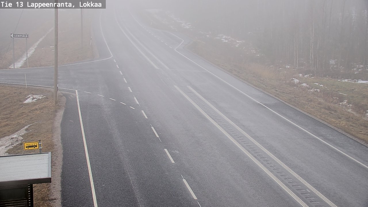 Kelikamerat Kuva Tie 13 Lokkaan suora, Lappeenranta, Etelä-Karjala
