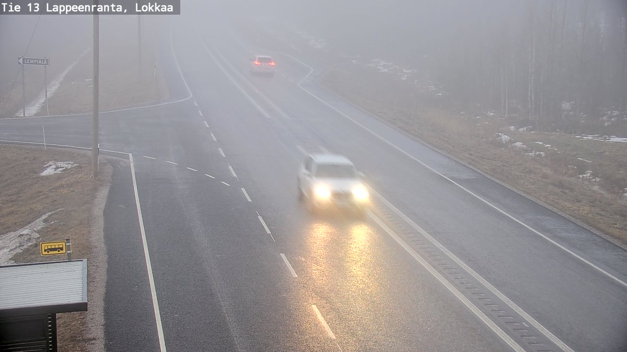 Kelikamerat Kuva Tie 13 Lokkaan suora, Lappeenranta, Etelä-Karjala