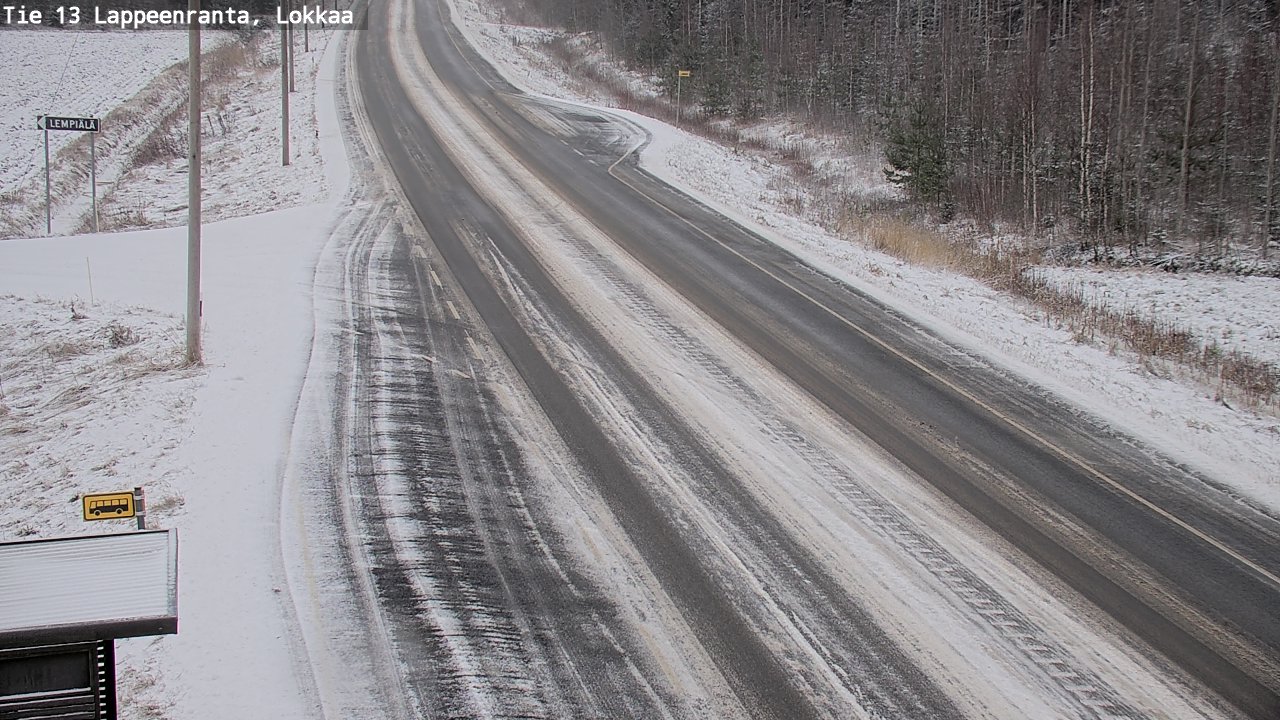 Kelikamerat Kuva Tie 13 Lokkaan suora, Lappeenranta, Etelä-Karjala