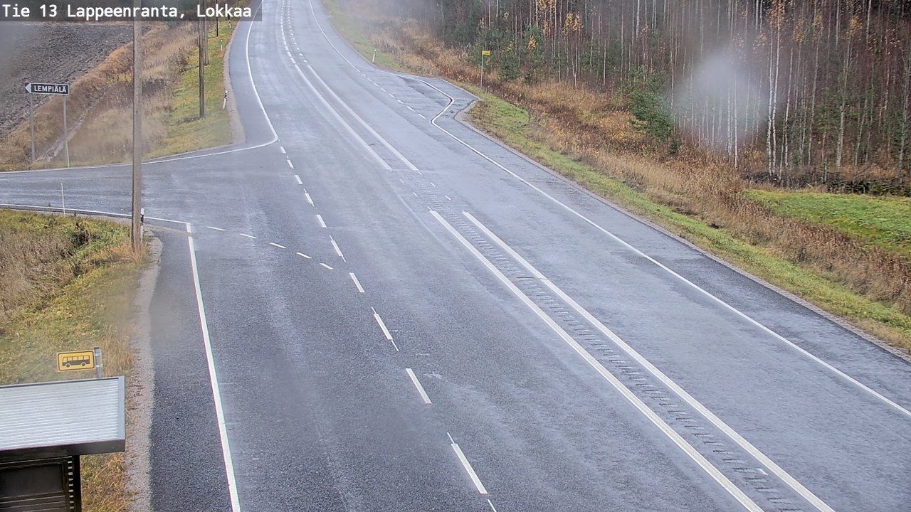 Kelikamerat Kuva Tie 13 Lokkaan suora, Lappeenranta, Etelä-Karjala