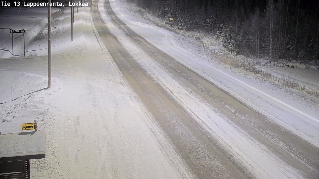 Kelikamerat Kuva Tie 13 Lokkaan suora, Lappeenranta, Etelä-Karjala