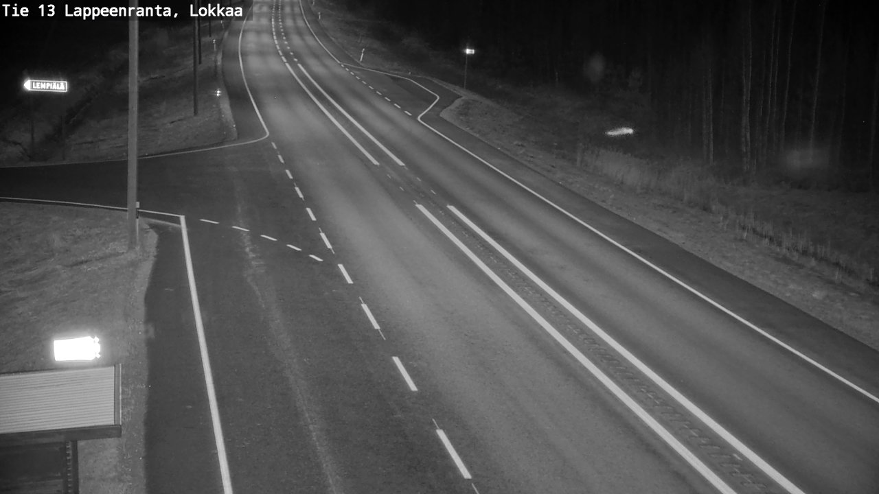 Weather Camera Image Väg 13 Lokkaa rakan, Lappeenranta, Etelä-Karjala