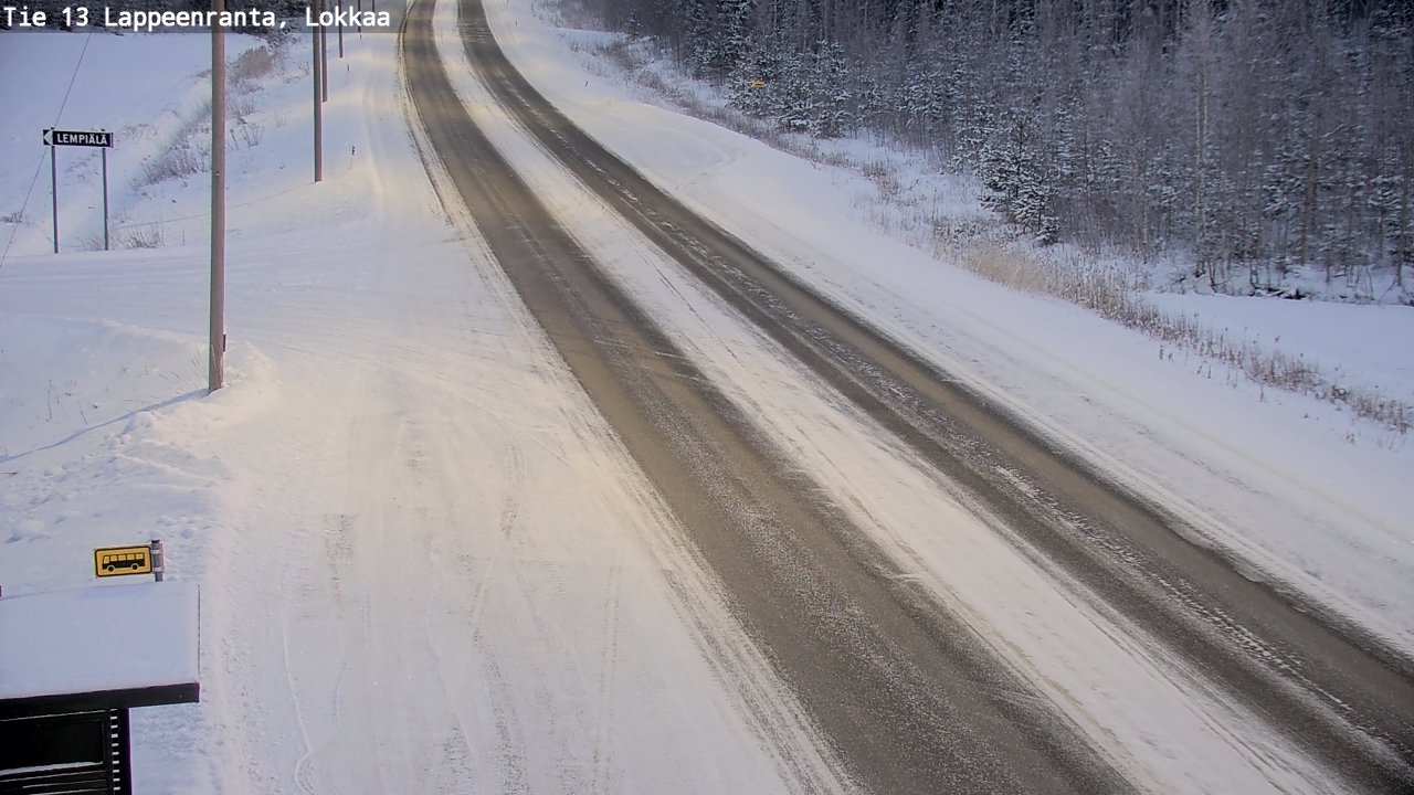 Kelikamerat Kuva Tie 13 Lokkaan suora, Lappeenranta, Etelä-Karjala