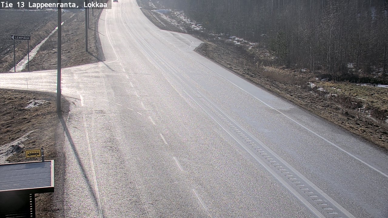 Kelikamerat Kuva Tie 13 Lokkaan suora, Lappeenranta, Etelä-Karjala